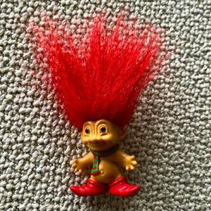 Vintage Russ Troll Christmas Elf pin